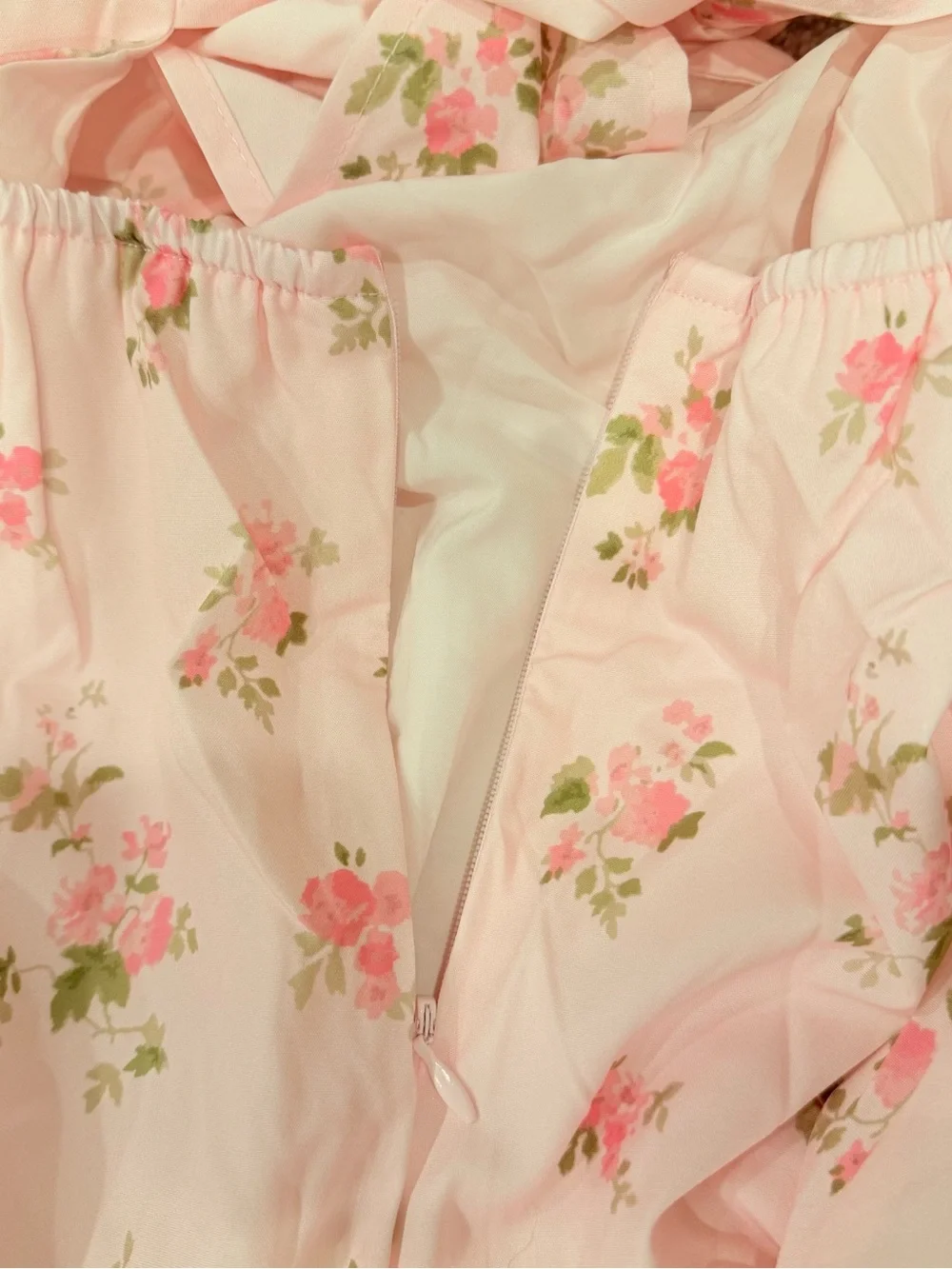 Women’s Pink Floral Tie-Shoulder Dress NEW w tags Large